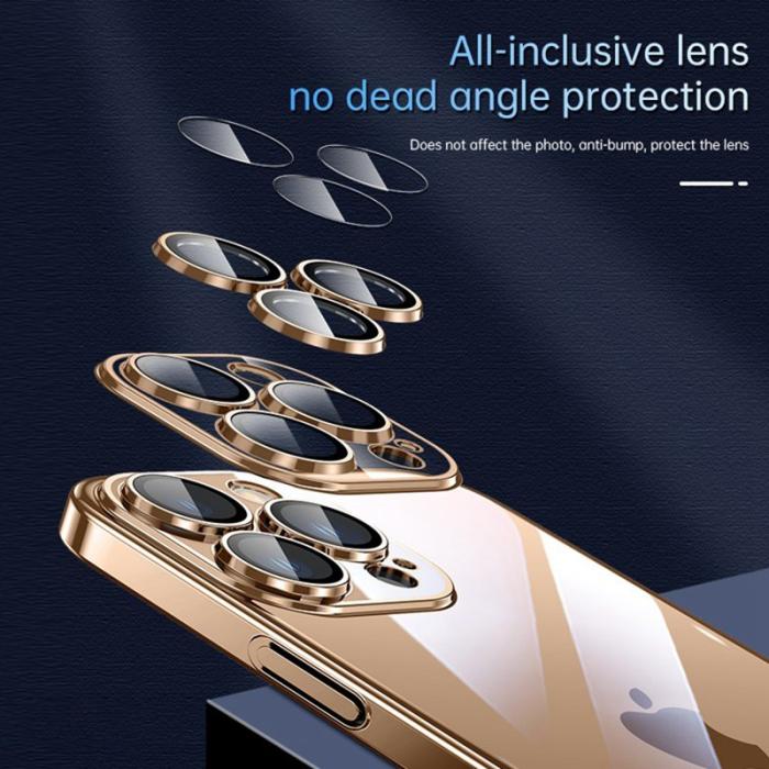 SULADA - SULADA JINGJIA iPhone 16 Pro Max Skal Hård PC Elektropläterad Blå