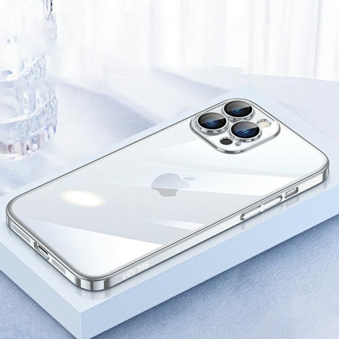 SULADA - SULADA JINGJIA iPhone 16 Pro Max Skal Hård PC Elektropläterad Silver