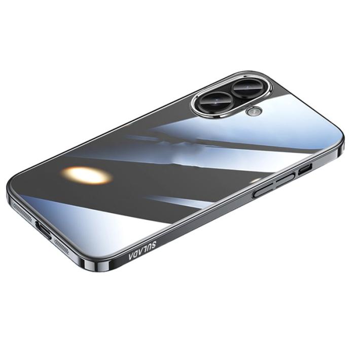 SULADA - SULADA JINGJIA iPhone 17 Skal Hård PC Klart med Linsskydd - Svart