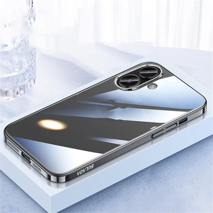 SULADA - SULADA JINGJIA iPhone 17 Skal Hård PC Klart med Linsskydd - Svart