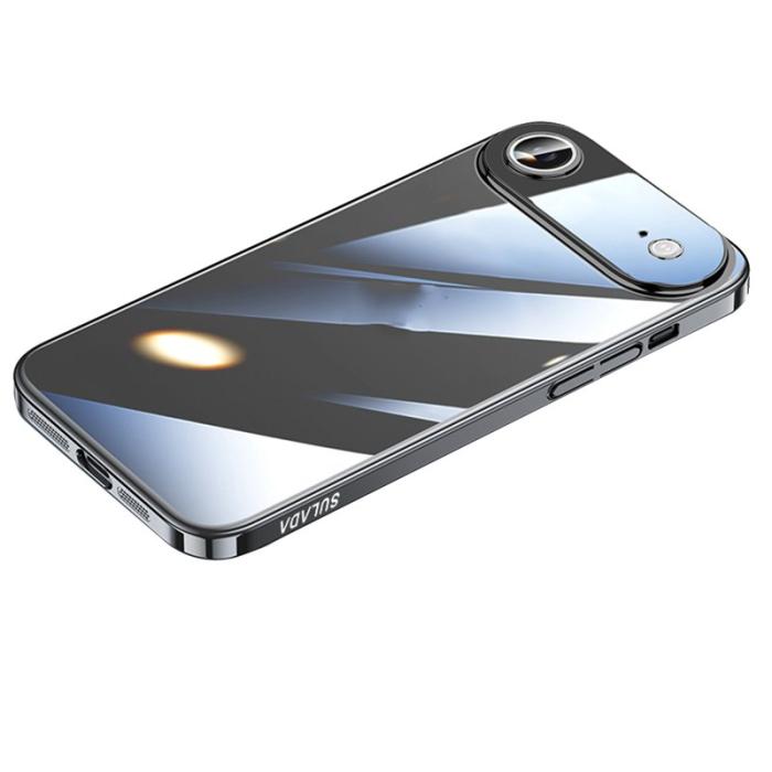SULADA - SULADA JINGJIA iPhone Air Skal Hård PC Klart med Linsskydd - Svart