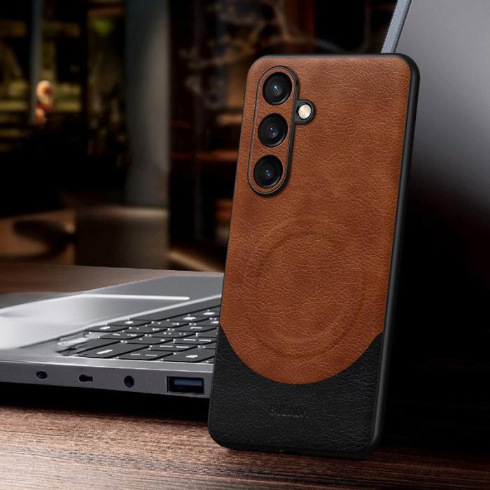 SULADA - SULADA Magnetic Series Galaxy S24 Skal Shockproof Brun