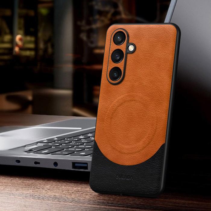 SULADA - SULADA Magnetic Series Galaxy S24 Skal Shockproof Orange