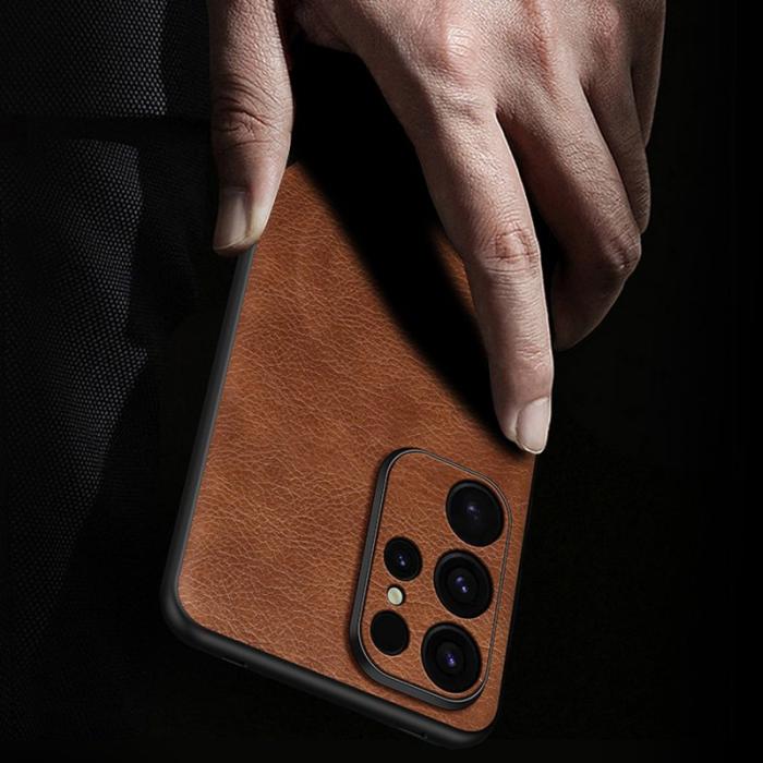 SULADA - SULADA Magnetic Series Galaxy S24 Ultra Skal Läder Grå