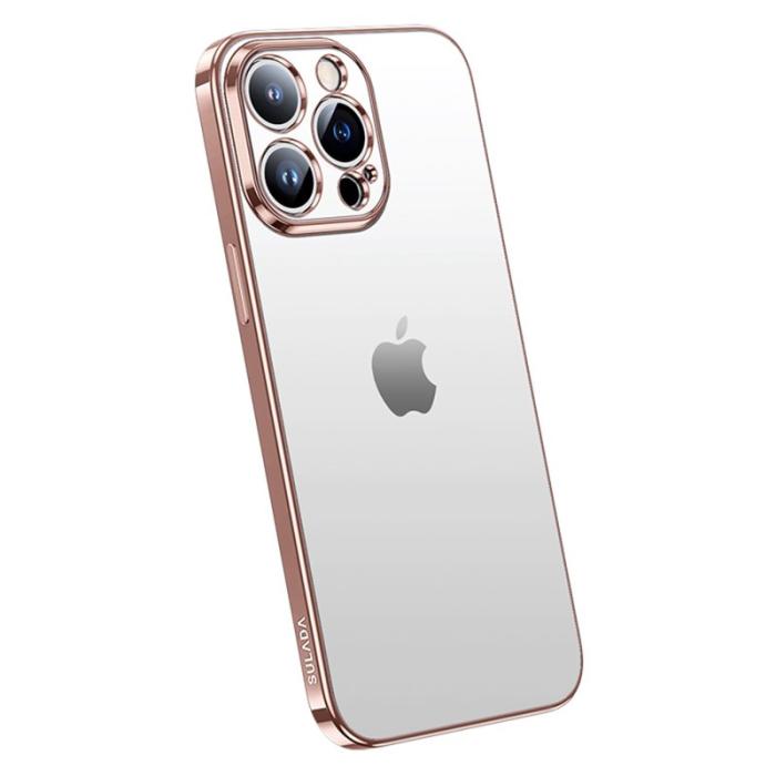 SULADA - SULADA Nature Series iPhone 14 Pro Max Skal TPU Ultra Slim Rosa