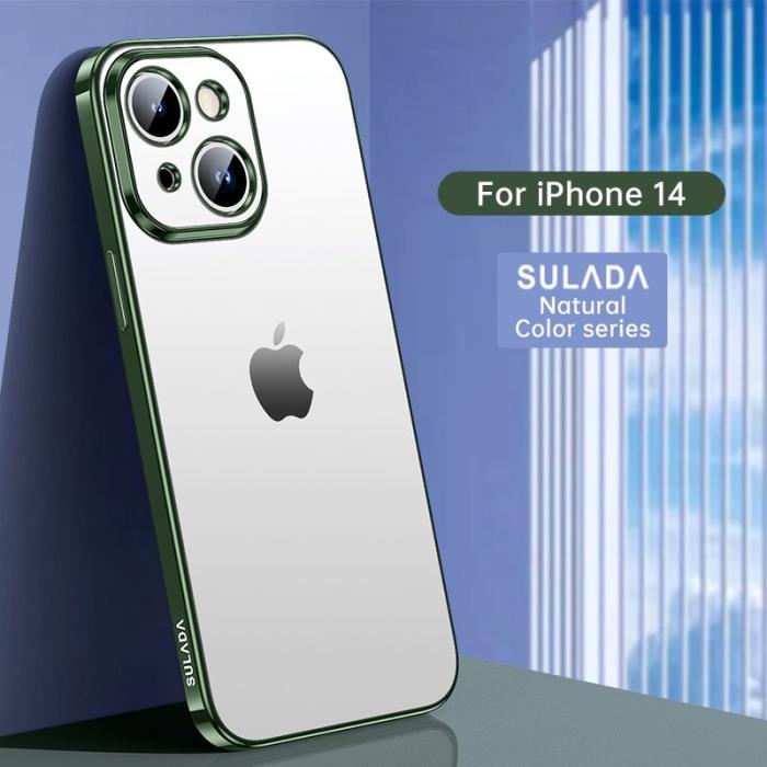 SULADA - SULADA Nature Series iPhone 14 Skal Ultra Slim TPU Matt Grön