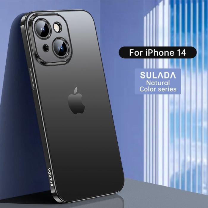 SULADA - SULADA Nature Series iPhone 14 Skal Ultra Slim TPU Matt Svart