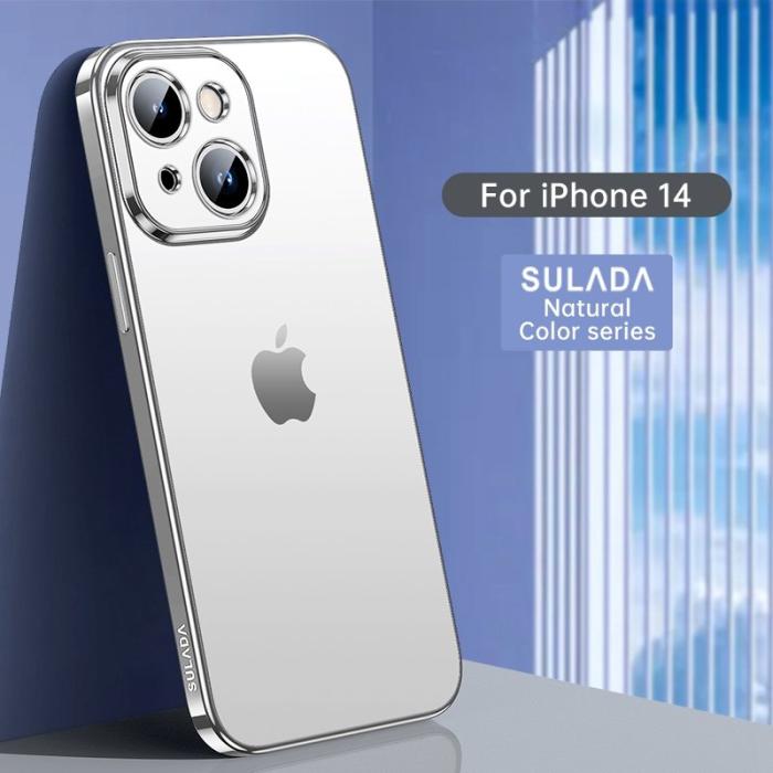 SULADA - SULADA Nature Series iPhone 14 Skal Ultra Slim TPU Silver