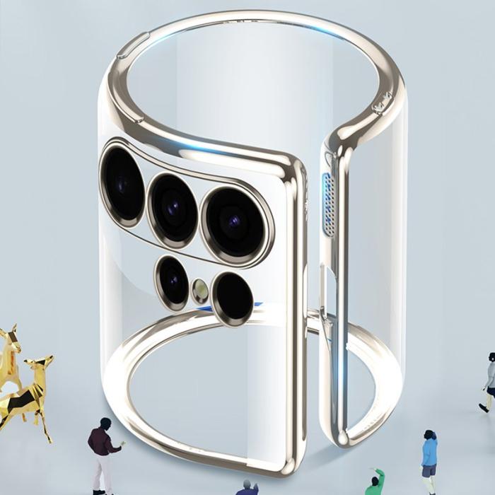 SULADA - SULADA Galaxy S24 Clear TPU Skal Electroplaterad Blå