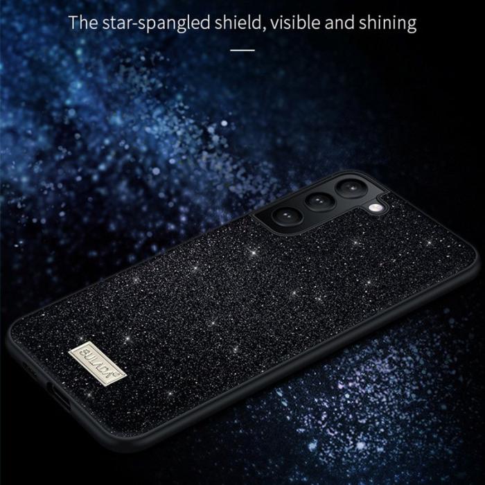 SULADA - SULADA Galaxy S24 Skal Glitter PU Läder + PC + TPU Guld