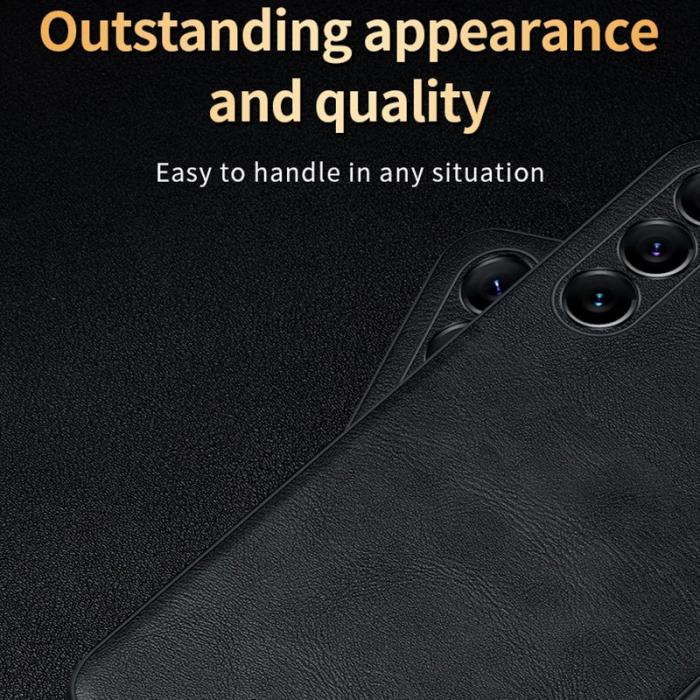 SULADA - SULADA Galaxy S24 Skal PU Läder TPU PC Bakcover Grön