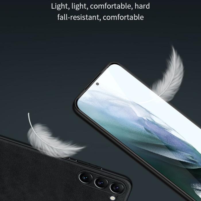 SULADA - SULADA Galaxy S24 Skal PU Läder + TPU + PC Röd