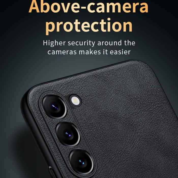 SULADA - SULADA Galaxy S24+ Skal PU Läder TPU PC Stöttålig Svart