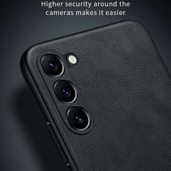 SULADA - SULADA Galaxy S24 Ultra Skal PU Läder TPU PC Brun