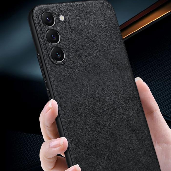 SULADA - SULADA Galaxy S24 Ultra Skal PU Läder TPU PC Svart