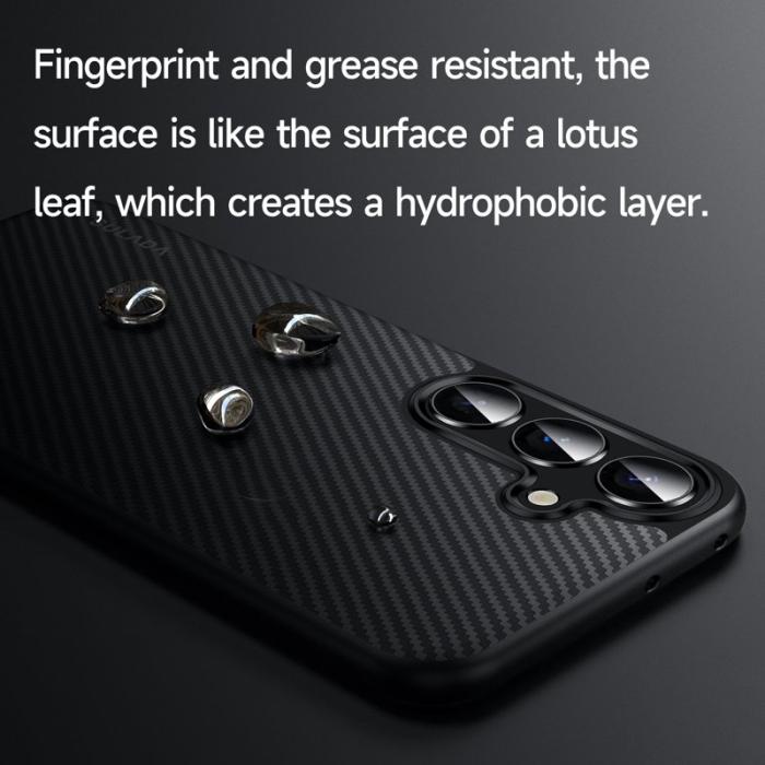 SULADA - SULADA Galaxy S25 Gentleman Skal Kevlar Metallknappar Brun