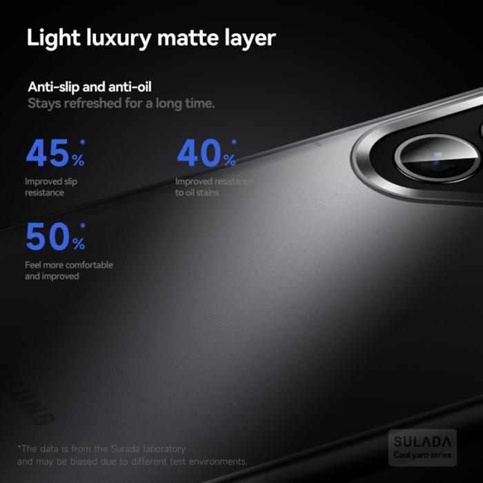 SULADA - SULADA Galaxy S25 Skal PC+TPU Stöttålig Matt Grå