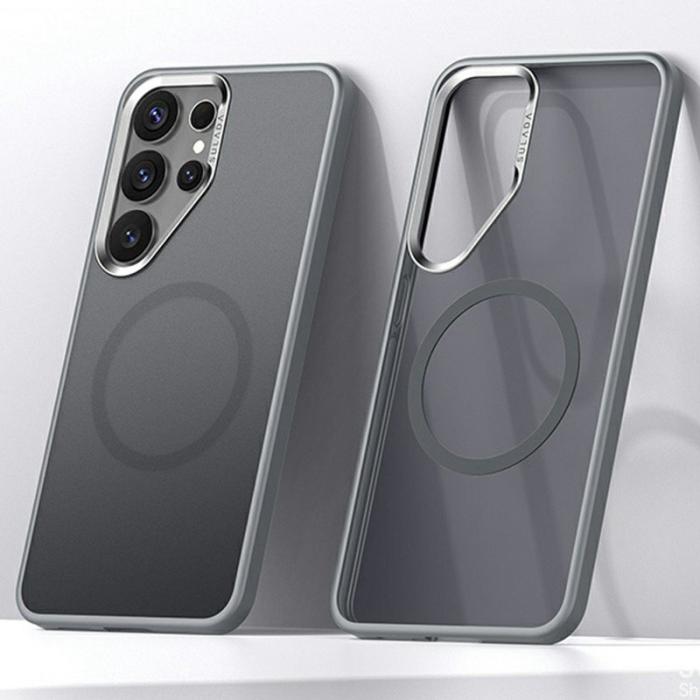 SULADA - SULADA Galaxy S25 Ultra Skal MagSafe PC + TPU Grå