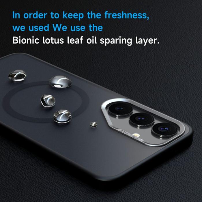 SULADA - SULADA Galaxy S25 Ultra Skal MagSafe PC + TPU Svart