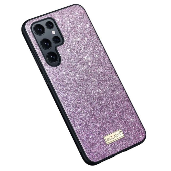 SULADA - SULADA Galaxy S25 Ultra Skal PU Läder + PC + TPU Lila
