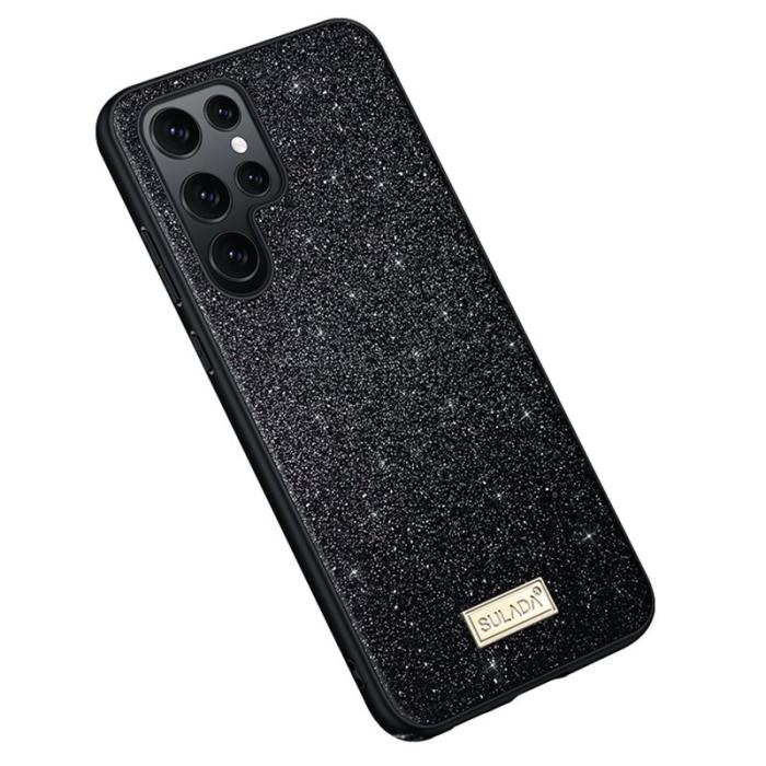 SULADA - SULADA Galaxy S25 Ultra Skal PU Läder + PC + TPU Svart