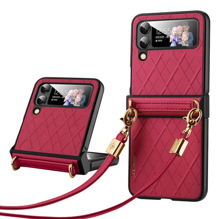 SULADA - SULADA Galaxy Z Flip4 5G Skal Shockproof Röd