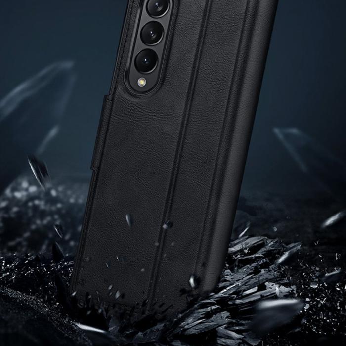 SULADA - SULADA Galaxy Z Fold3 5G Folio Skal PU Läder Sapphire