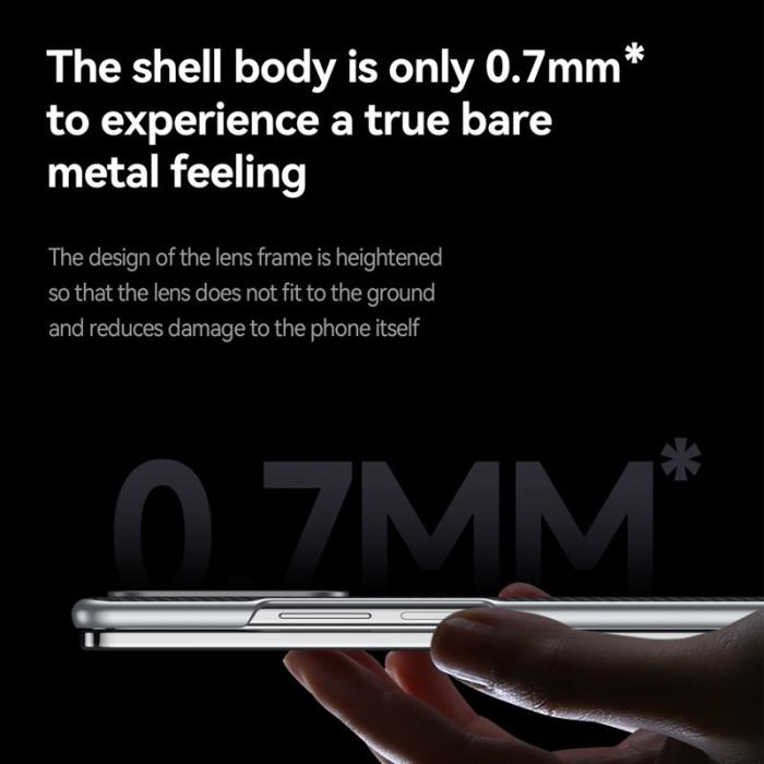 SULADA - SULADA Galaxy Z Fold5 5G Skal Läder+PC Blå