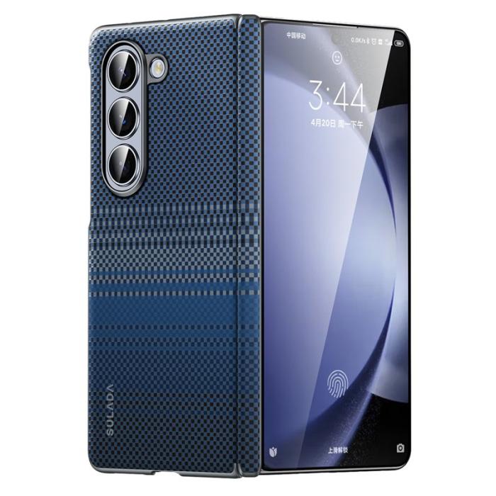 SULADA - SULADA Galaxy Z Fold5 5G Skal Shockproof Hård PC Moonrise Blue
