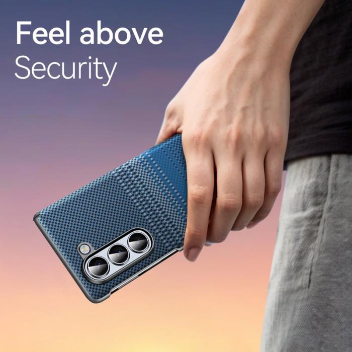 SULADA - SULADA Galaxy Z Fold5 5G Skal Shockproof Hård PC Moonrise Blue