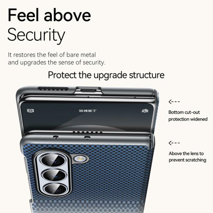 SULADA - SULADA Galaxy Z Fold6 5G Skal Hård PC Shockproof Sunset Orange