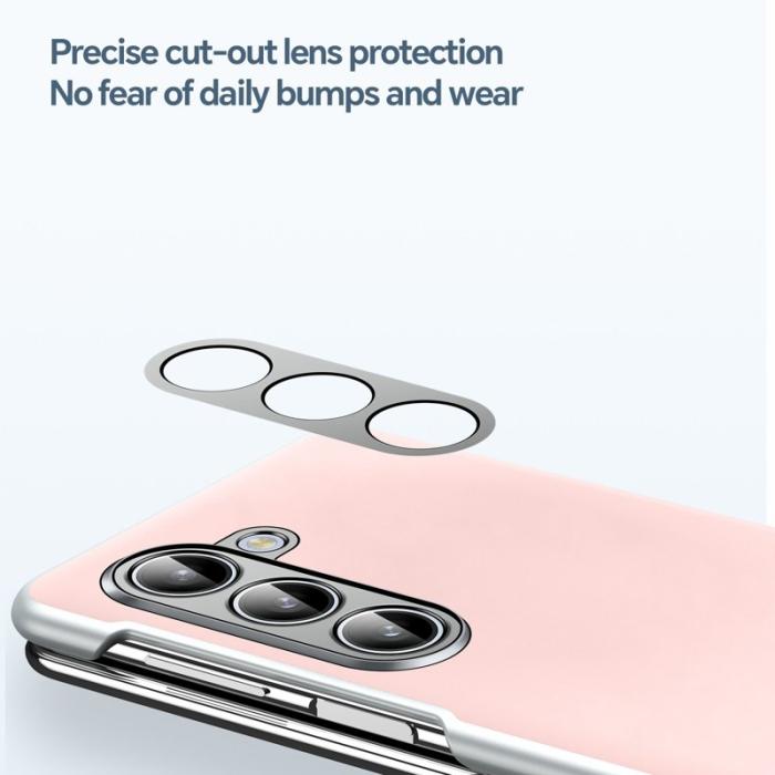 SULADA - SULADA Galaxy Z Fold6 5G Skal Läder MagSafe Skydd Rosa