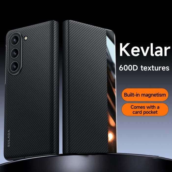 SULADA - SULADA Galaxy Z Fold6 Fodral Läder Magnetisk Lila