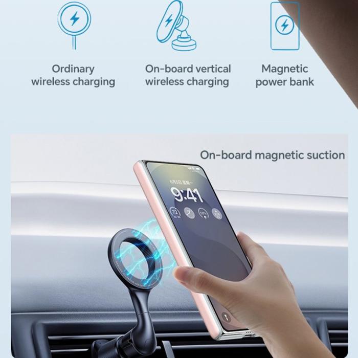 SULADA - SULADA Galaxy Z Fold7 5G Skal Läder MagSafe Svart