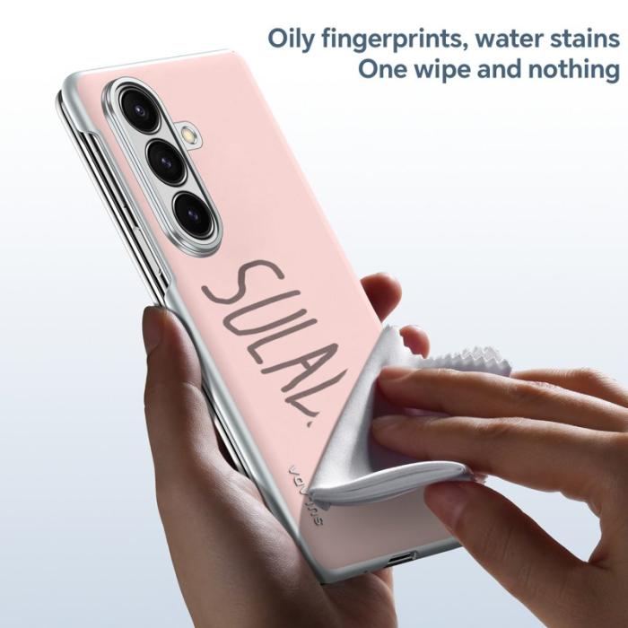 SULADA - SULADA Galaxy Z Fold7 5G Skal Läder MagSafe Vit