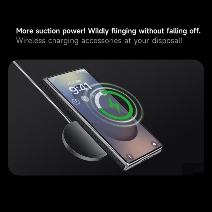 SULADA - SULADA Galaxy Z Fold7 5G Skal MagSafe PU PC Lila