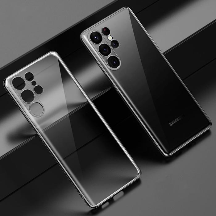 SULADA - SULADA TPU Skal för Galaxy S23 Ultra, Klar - Svart