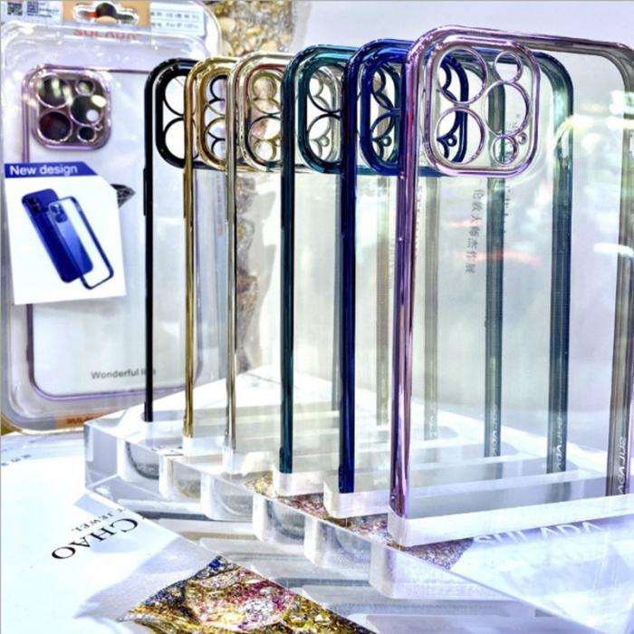 SULADA - SULADA Ultra Thin Clear TPU Fodral iPhone 12 - Svart