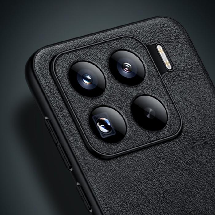 SULADA - SULADA Xiaomi 15 Pro Skal PU Läder + TPU + PC Baksidan Orange