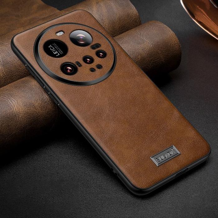 SULADA - SULADA Xiaomi 15 Ultra Skal PU Läder + TPU + PC - Brun