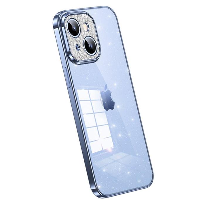 SULADA - SULADA XingZuan iPhone 15 Plus Skal Glitter Rhinestones Blå