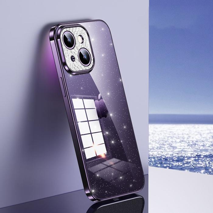 SULADA - SULADA XingZuan iPhone 15 Plus Skal Glitter TPU Lila