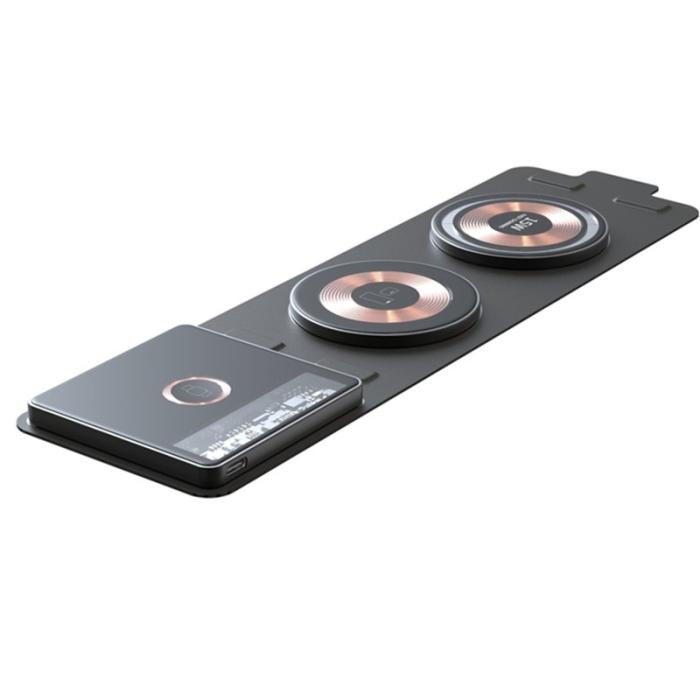 OEM - T01 3-i-1 Fällbar Trådlös Laddare Magnetisk Snabbladdare för iPhone