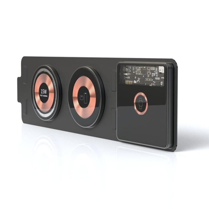 OEM - T01 3-i-1 Fällbar Trådlös Laddare Magnetisk Snabbladdare för iPhone