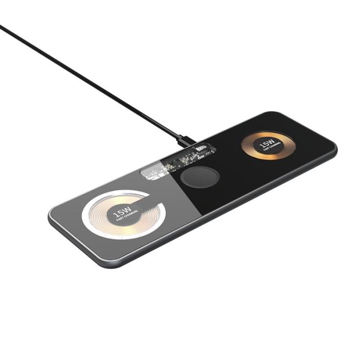 OEM - T06 3-i-1 Transparent Magnetisk Trådlösladdare 15W