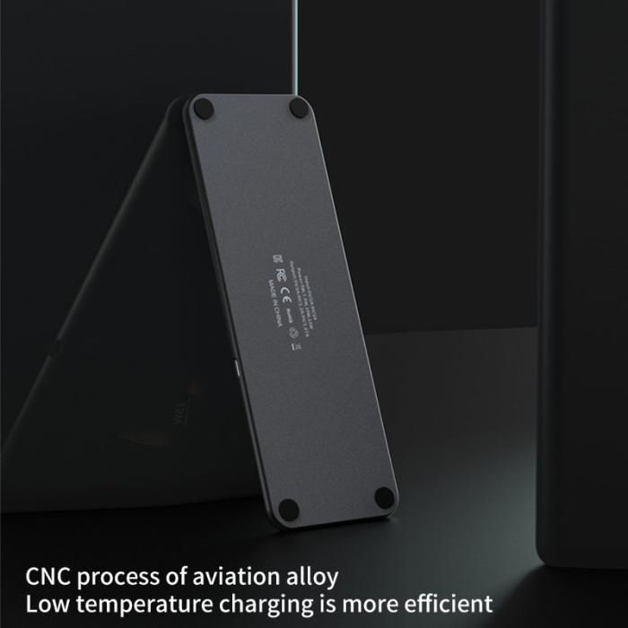 OEM - T06 3-i-1 Transparent Magnetisk Trådlösladdare 15W