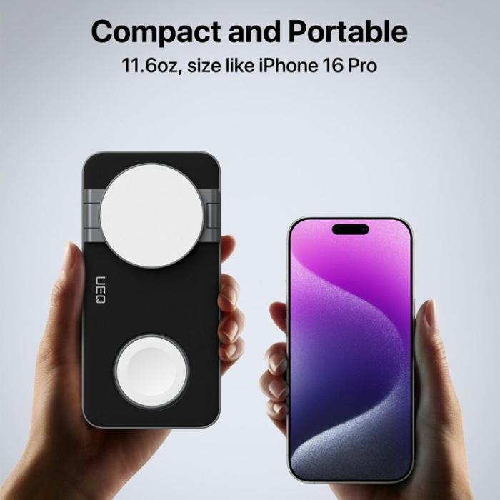 OEM - T8 3-i-1 Trådlös Laddningsstation för iPhone 15-12 / Apple Watch / Airpods