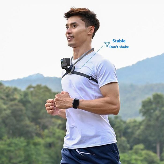 TELESIN - TELESIN 2.0 MAX S2-HNB-004 U-formad Nackrem för Kamera, Svart