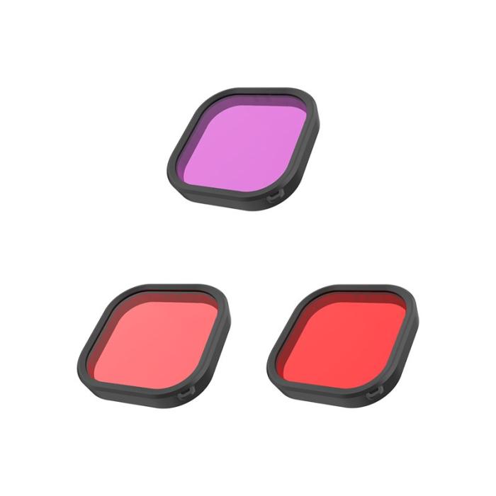 TELESIN - TELESIN AT1101 Actionkamera Linssfilter Röd för GoPro Hero 9