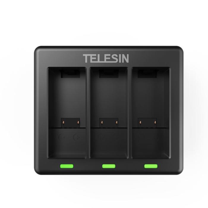 TELESIN - TELESIN AT1103 Triple Channel Batteriladdare GoPro HERO 9 Black